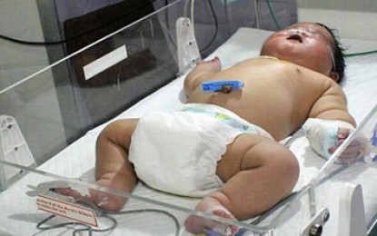 چاق ترین کودک دنیا متولد شد